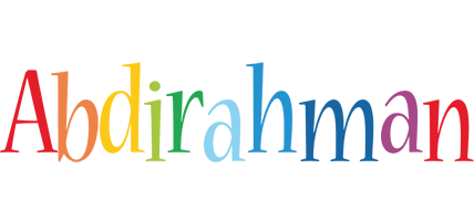 Abdirahman birthday logo