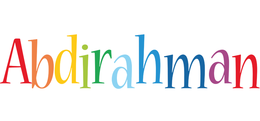Abdirahman birthday logo