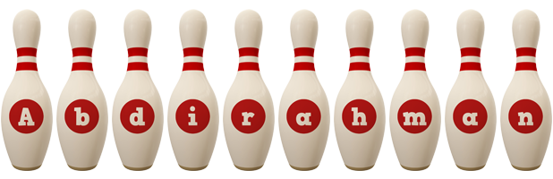 Abdirahman bowling-pin logo