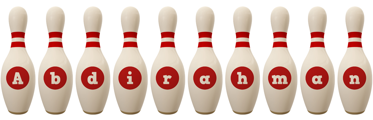 Abdirahman bowling-pin logo