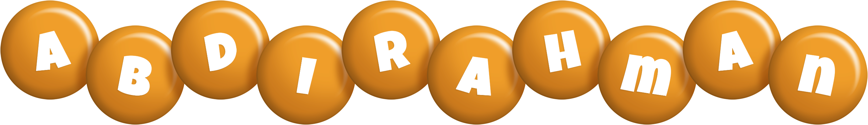 Abdirahman candy-orange logo