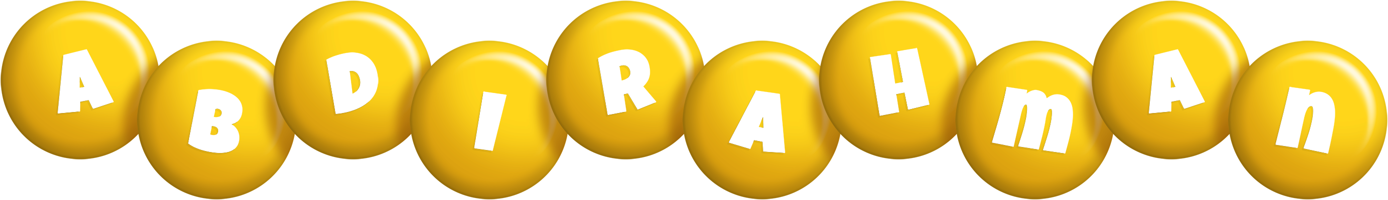 Abdirahman candy-yellow logo