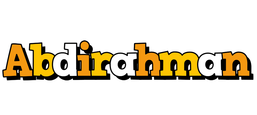 Abdirahman cartoon logo