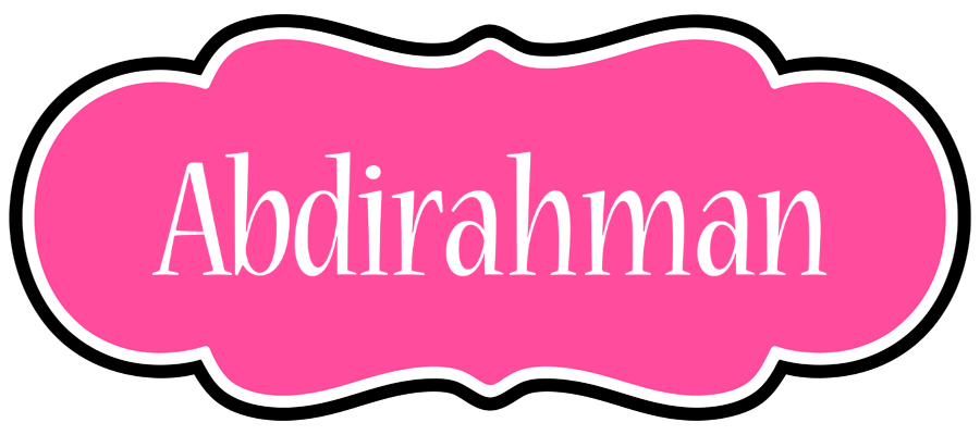 Abdirahman invitation logo