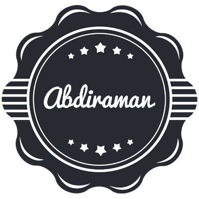 Abdiraman badge logo