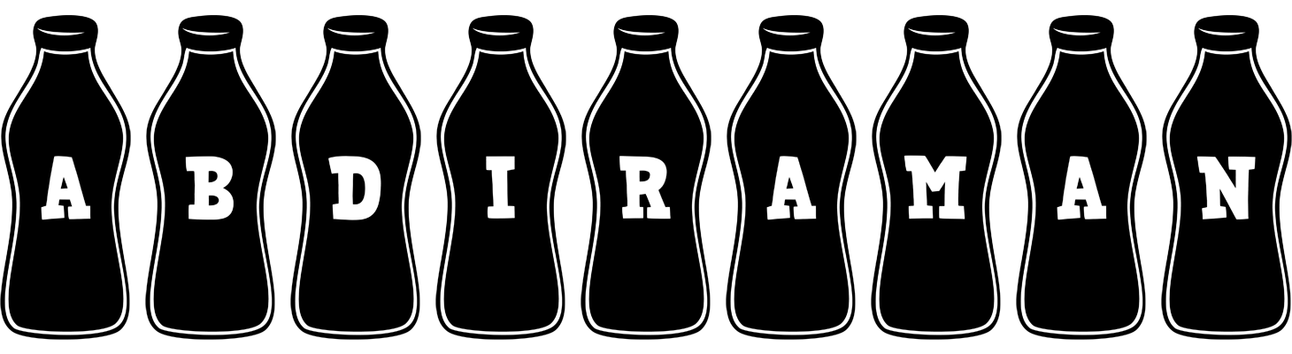 Abdiraman bottle logo