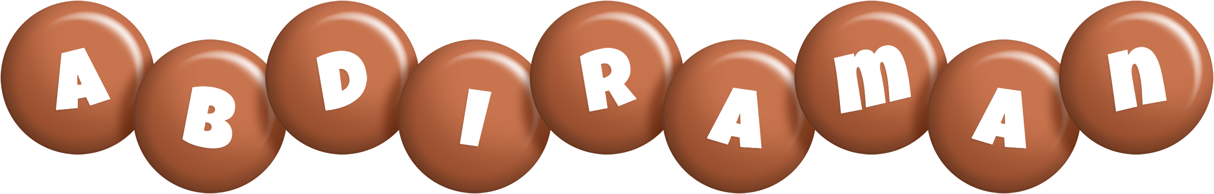 Abdiraman candy-brown logo