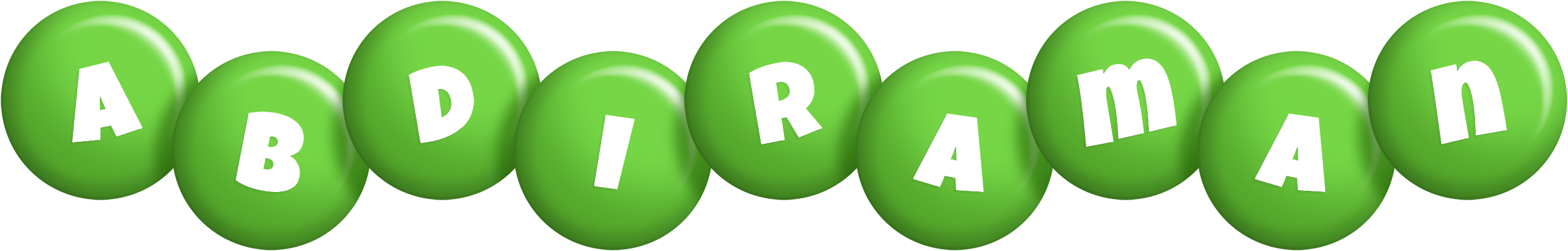 Abdiraman candy-green logo