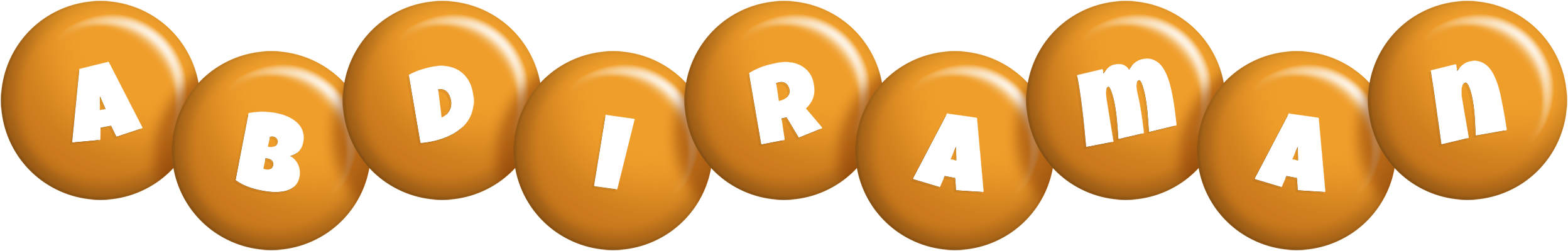 Abdiraman candy-orange logo