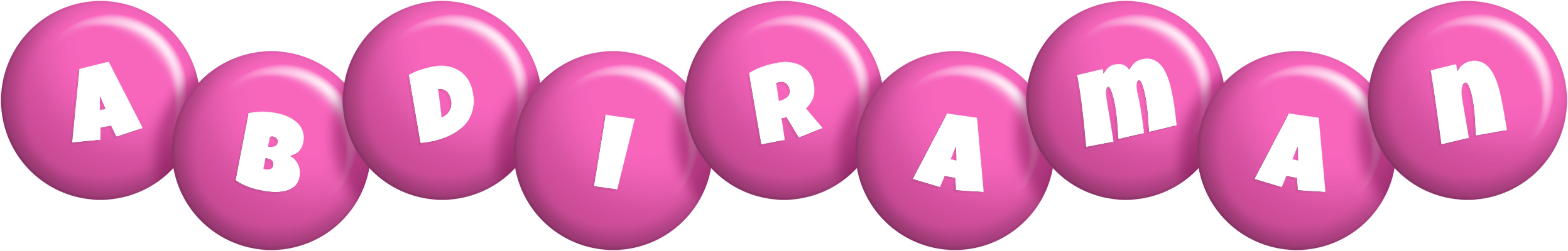 Abdiraman candy-pink logo