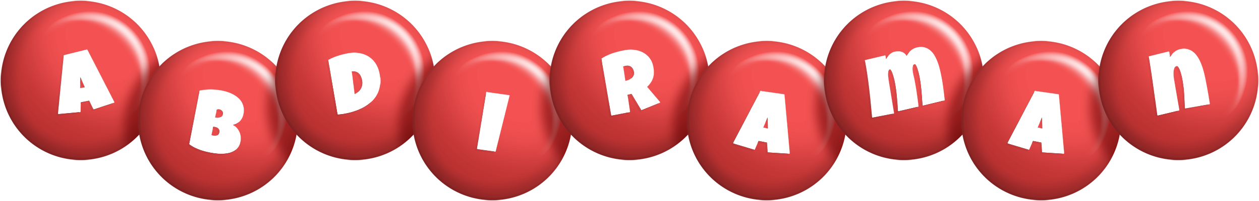 Abdiraman candy-red logo