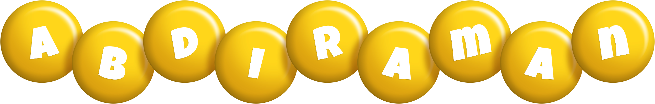 Abdiraman candy-yellow logo