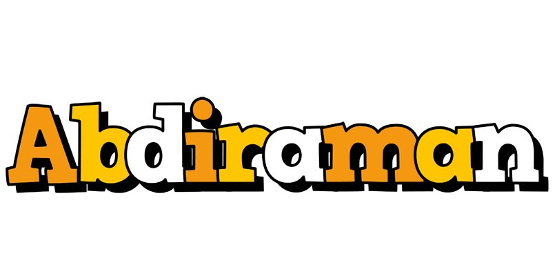 Abdiraman cartoon logo