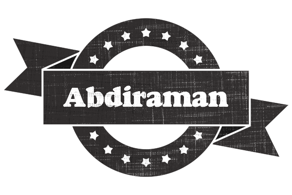 Abdiraman grunge logo