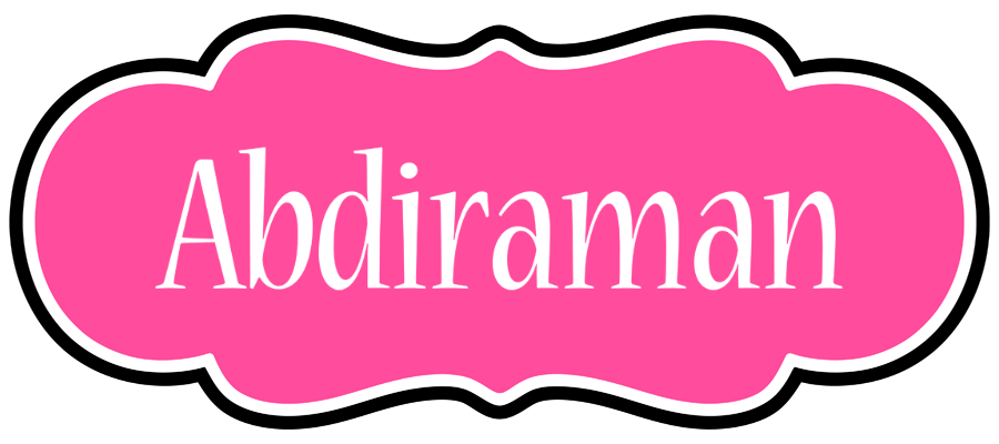 Abdiraman invitation logo