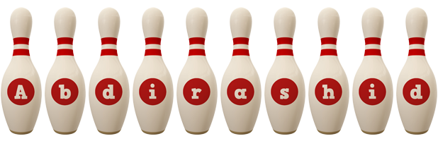 Abdirashid bowling-pin logo