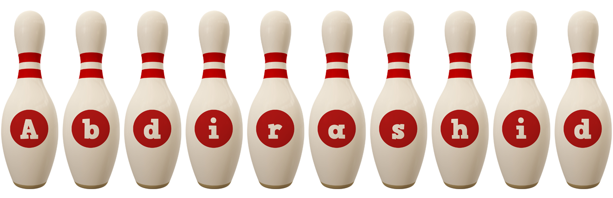 Abdirashid bowling-pin logo