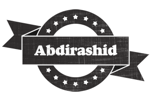 Abdirashid grunge logo