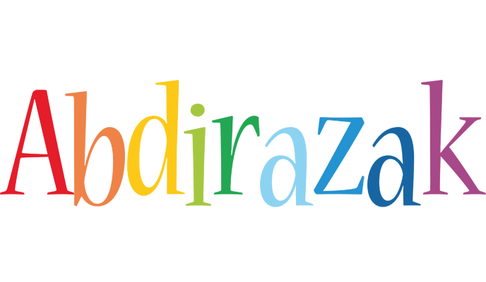 Abdirazak birthday logo