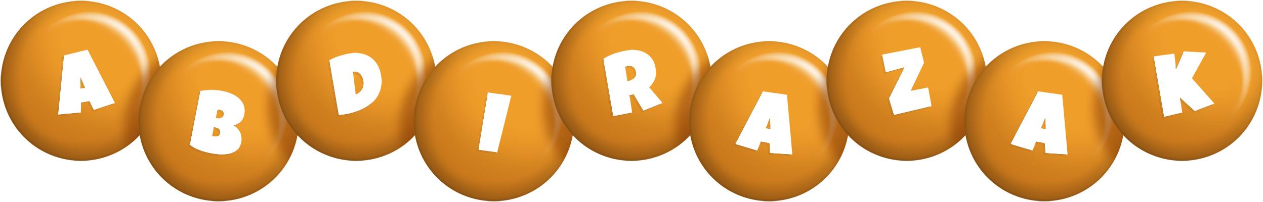 Abdirazak candy-orange logo