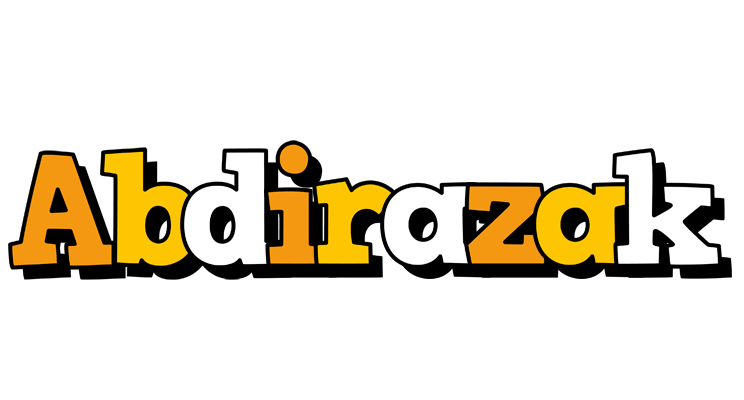 Abdirazak cartoon logo
