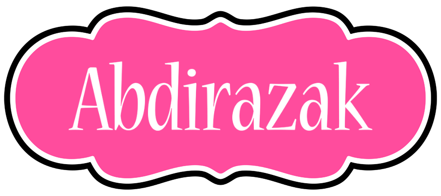 Abdirazak invitation logo