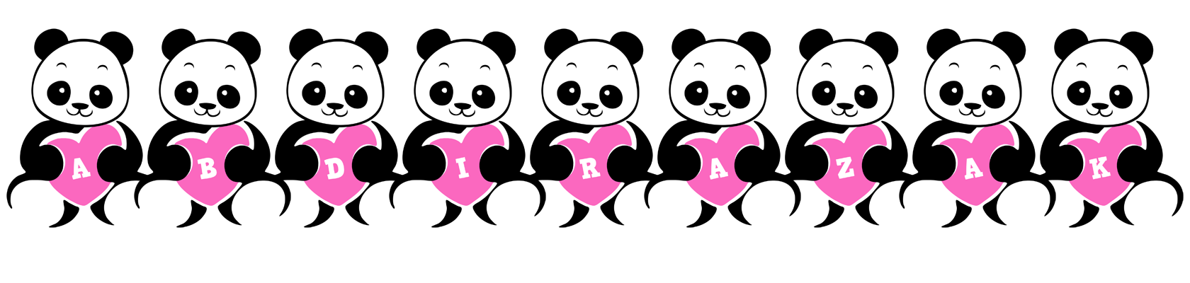 Abdirazak love-panda logo