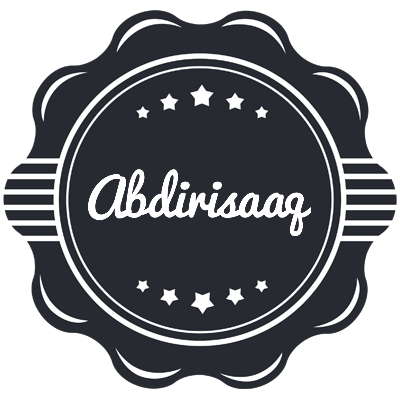 Abdirisaaq badge logo