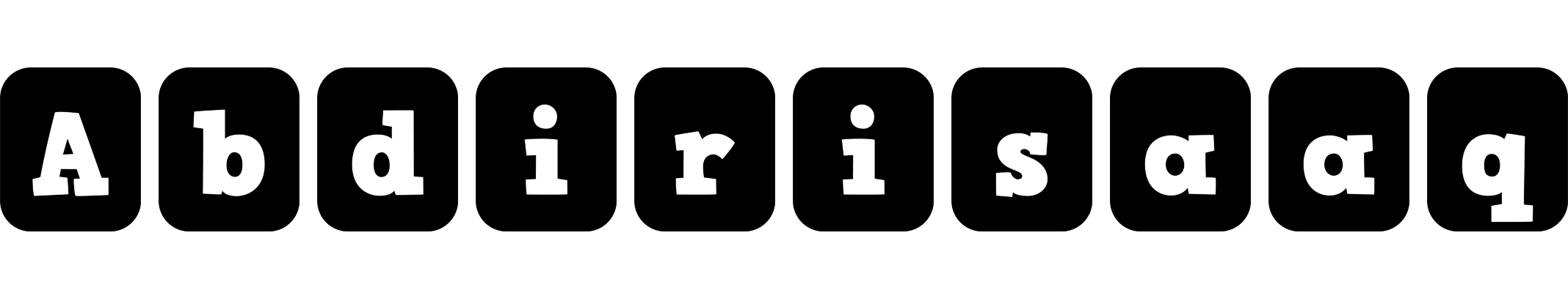 Abdirisaaq box logo