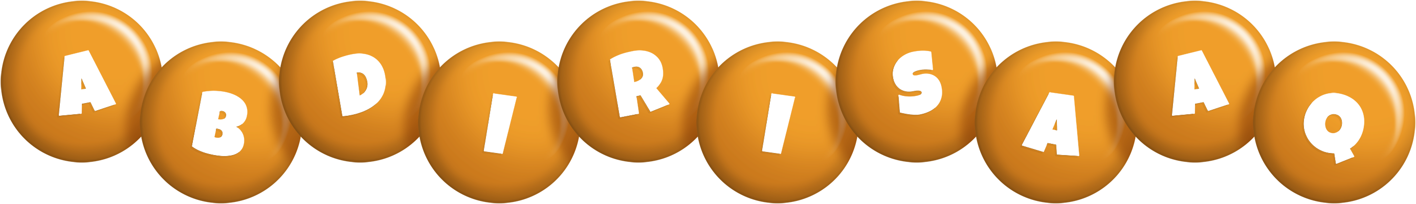 Abdirisaaq candy-orange logo