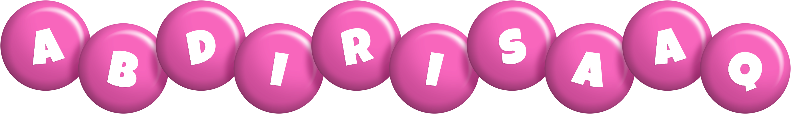 Abdirisaaq candy-pink logo