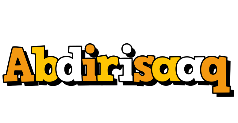 Abdirisaaq cartoon logo