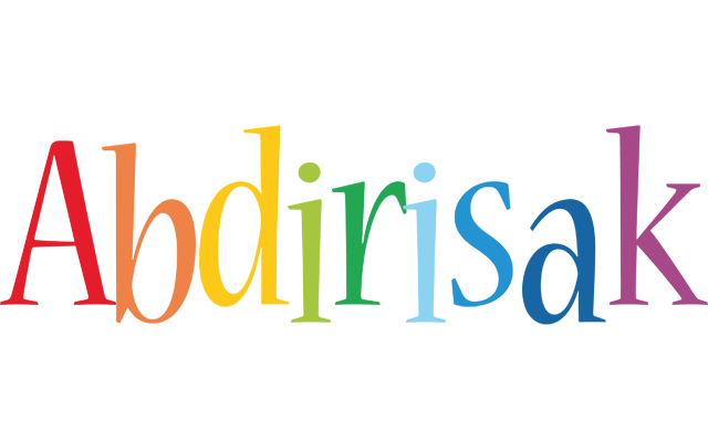 Abdirisak birthday logo
