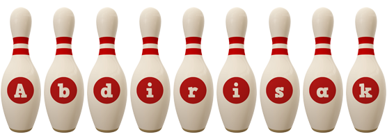 Abdirisak bowling-pin logo