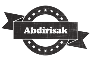 Abdirisak grunge logo