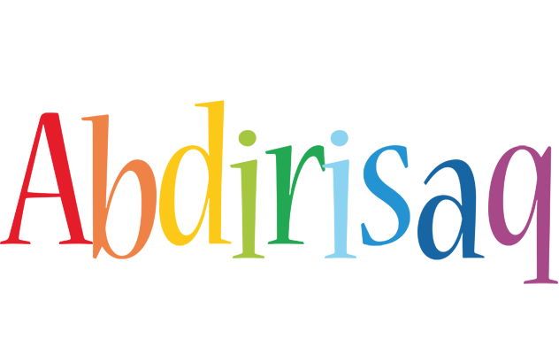 Abdirisaq birthday logo