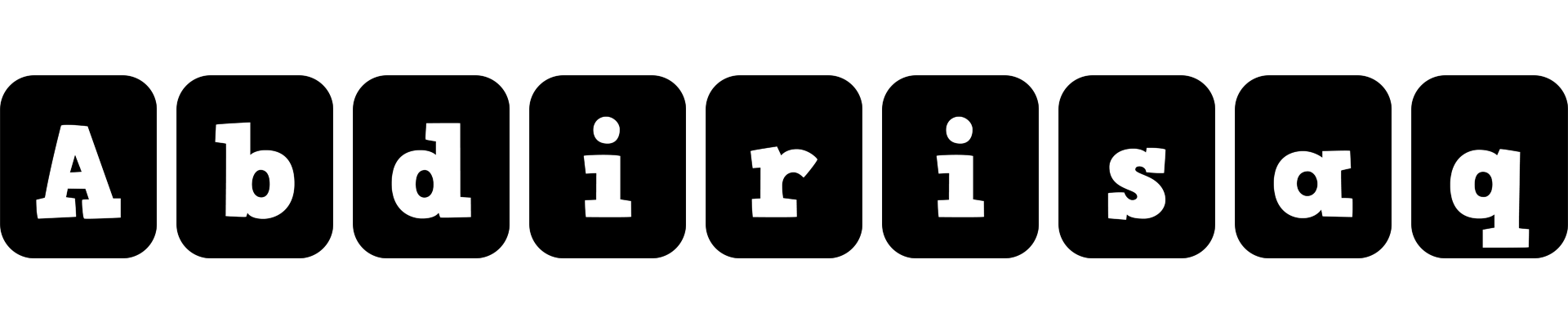 Abdirisaq box logo