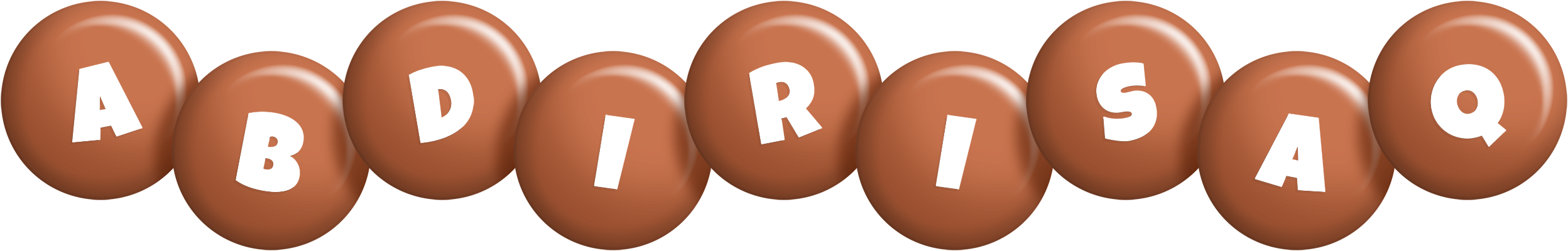 Abdirisaq candy-brown logo