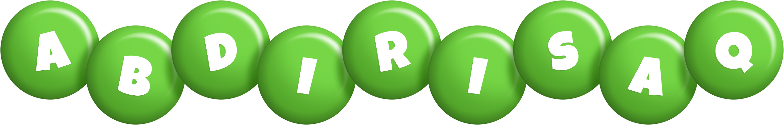 Abdirisaq candy-green logo
