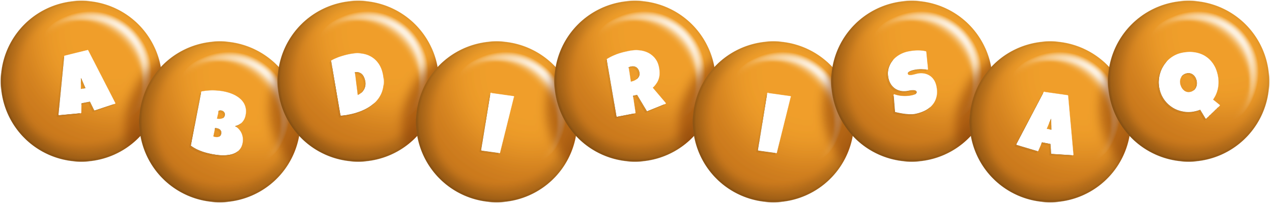 Abdirisaq candy-orange logo