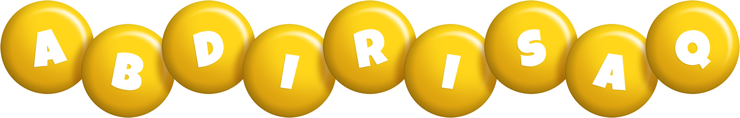 Abdirisaq candy-yellow logo
