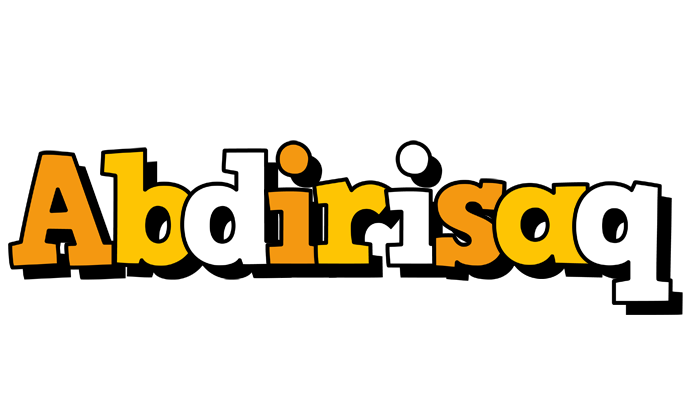 Abdirisaq cartoon logo