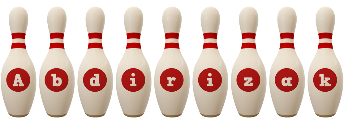 Abdirizak bowling-pin logo