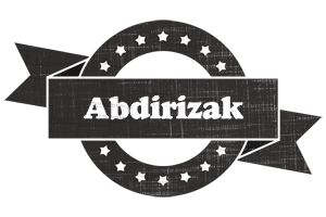 Abdirizak grunge logo