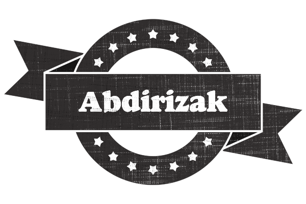 Abdirizak grunge logo