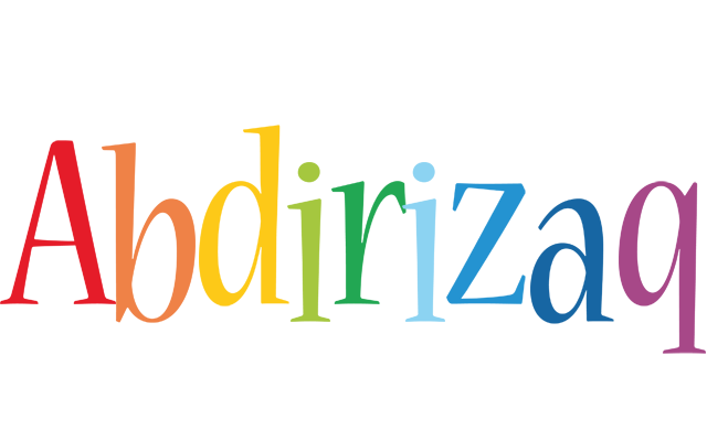 Abdirizaq birthday logo