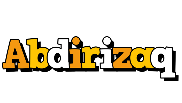 Abdirizaq cartoon logo