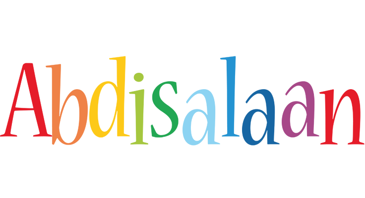 Abdisalaan birthday logo