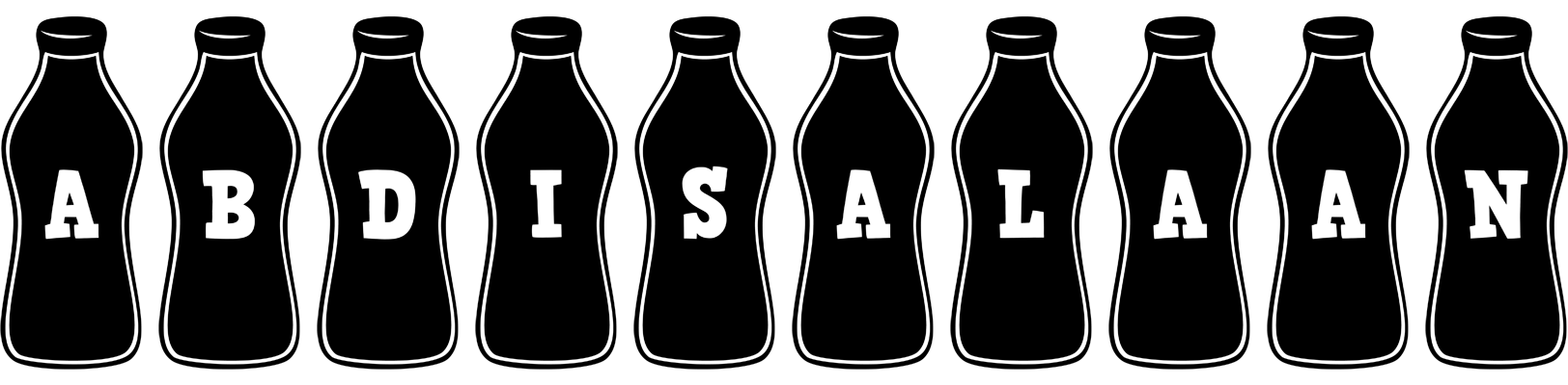 Abdisalaan bottle logo