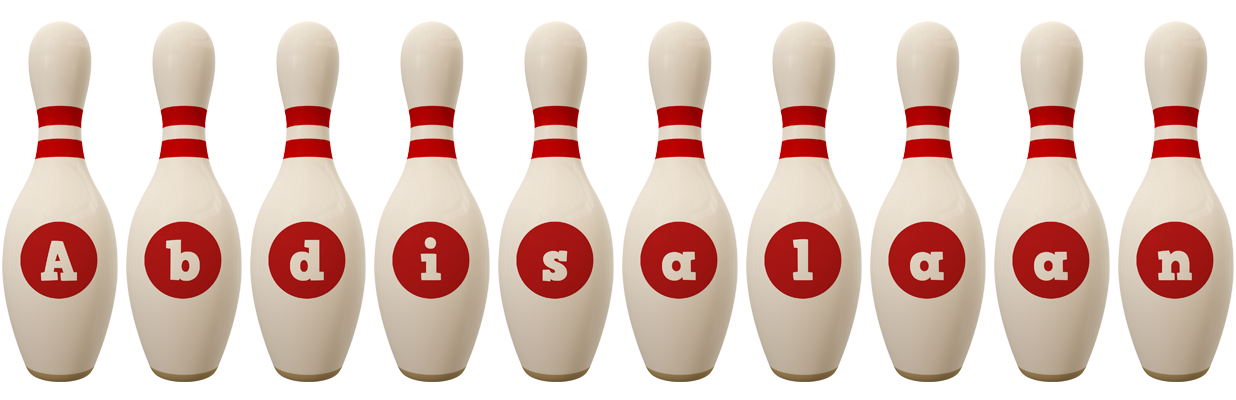 Abdisalaan bowling-pin logo
